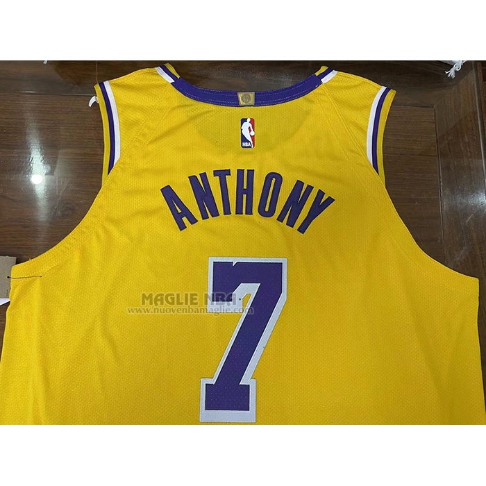 Maglia
 Carmelo Anthony NO 7 Los Angeles Lakers Icon Autentico
 Giallo
